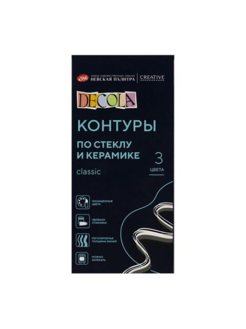 Контуры для работ по стеклу и керамике 