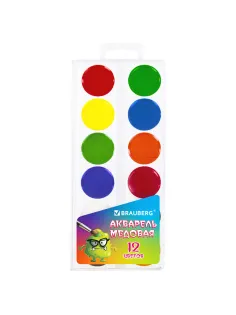 Краски акварельные BRAUBERG 