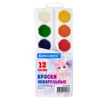 Краски акварельные BRAUBERG 12 цветов 