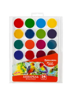 Краски акварельные BRAUBERG 