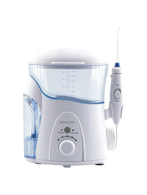 Ирригатор для полости рта REVYLINE RL 500, стационарный, емкость резервуара 0,6 л, 7 насадок, белый