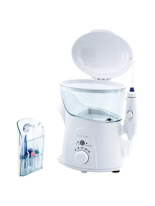 Ирригатор для полости рта REVYLINE RL 500, стационарный, емкость резервуара 0,6 л, 7 насадок, белый