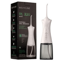 Ирригатор для полости рта REVYLINE RL 220, емкость резервуара 0,3 л, 2 насадки, белый, 7943