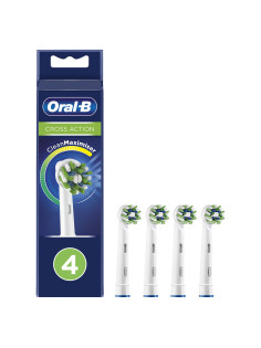 Насадки для электрической зубной щетки КОМПЛЕКТ 4 шт. ORAL-B (Орал-би) Cross Action EB50RX, 80348194