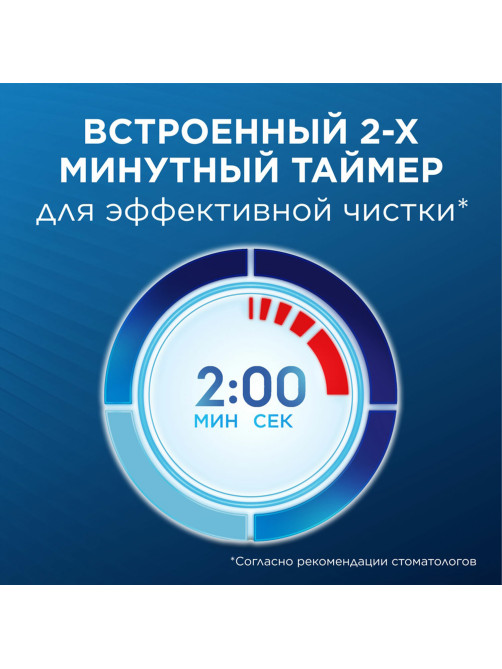 Зубная щетка электрическая ORAL-B (Орал-би) Vitality Pro, БЕЛАЯ/ГОЛУБАЯ, 1 насадка, 53019436