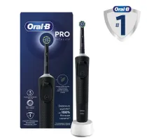 Зубная щетка электрическая ORAL-B (Орал-би) Vitality Pro, ЧЕРНАЯ, 1 насадка, 80367641