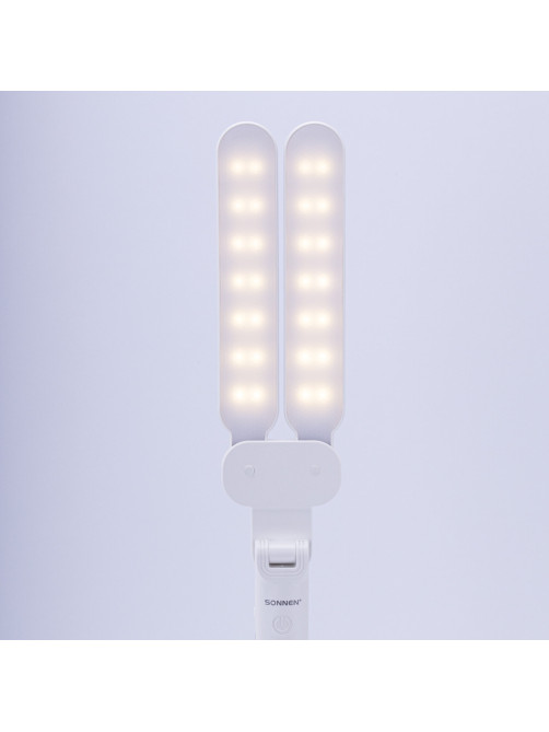 Настольная лампа / светильник беспроводная SONNEN PT-202, подставка для книг, USB, LED, 5 Вт, 3 режима, 238780