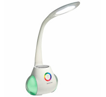 Настольная лампа / светильник с органайзером и Bluetooth колонкой, LED, 6 Вт, белый, DASWERK (ДАСВЕРК), 238328