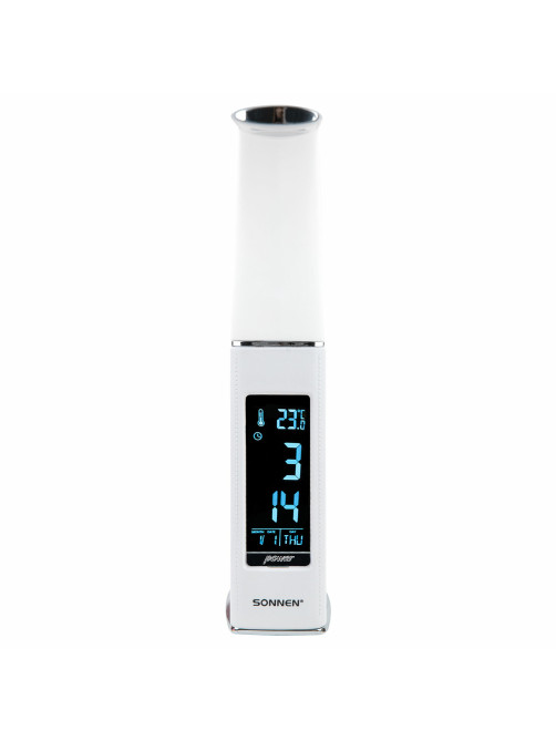 Настольная лампа / светильник SONNEN SM-01W на подставке, LCD-экран, СВЕТОДИОДНАЯ, 5 Вт, белый, 238233