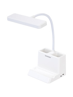 Настольная лампа / светильник беспроводная SONNEN PT-302, органайзер, USB, LED, 3 Вт, 3 режима, 238783