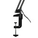 Настольная лампа светильник Гермес на струбцине, СВЕТОДИОДНАЯ, 8 Вт, чёрный