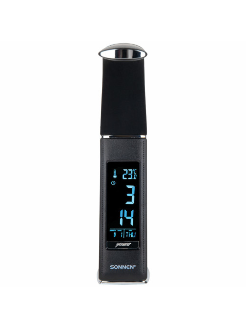 Настольная лампа / светильник SONNEN SM-01B на подставке, LCD-экран, СВЕТОДИОДНАЯ, 5 Вт, черный, 238232