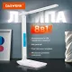 Настольная лампа / светильник с дисплеем и беспроводной зарядкой 