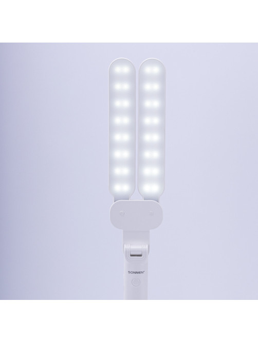 Настольная лампа / светильник беспроводная SONNEN PT-202, подставка для книг, USB, LED, 5 Вт, 3 режима, 238780