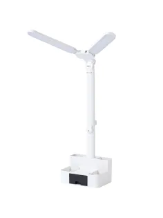 Настольная лампа / светильник беспроводная SONNEN PT-201, органайзер, USB, LED, 5 Вт, 3 режима, белый, 238781