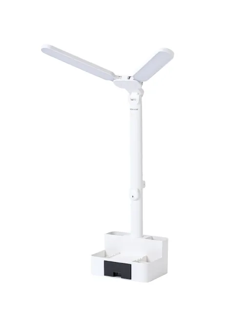 Настольная лампа / светильник беспроводная SONNEN PT-201, органайзер, USB, LED, 5 Вт, 3 режима, белый, 238781