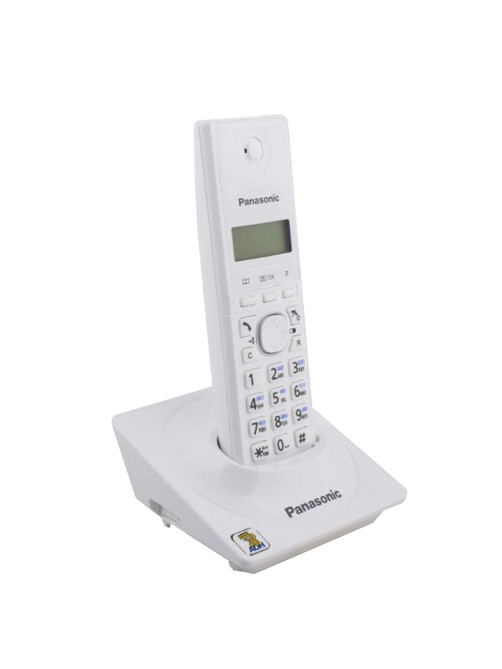 Радиотелефон PANASONIC KX-TG1711RUW, память на 50 номеров, АОН, повтор, часы /будильник (радиус 10-100 м), цвет белый