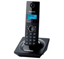 Радиотелефон PANASONIC KX-TG1711RUB, память на 50 номеров, АОН, повтор, часы/будильник, чёрный