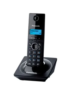 Радиотелефон PANASONIC KX-TG1711RUB, память на 50 номеров, АОН, повтор, часы/будильник, чёрный