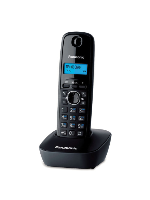Радиотелефон PANASONIC KX-TG1611RUH, память 50 номеров, АОН, повтор, часы/будильник, серый