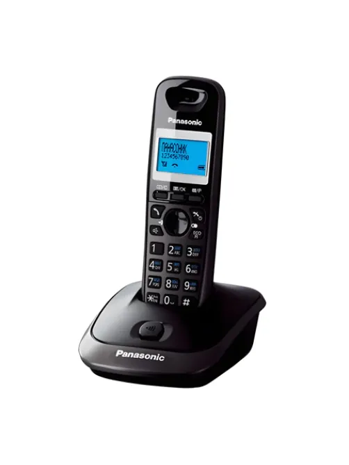 Радиотелефон PANASONIC KX-TG2511RUT, память 50 номеров, АОН, повтор, спикерфон, полифония, титановый