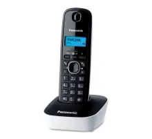 Радиотелефон PANASONIC KX-TG1611RUW, память 50 номеров, АОН, повтор, часы/будильник, белый