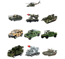 Машина металлическая коллекционная ВОЕННАЯ ТЕХНИКА ассорти, длина 12-15 см, инерционная, ТЕХНОПАРК