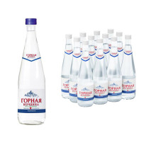 Вода негазированная минеральная ГОРНАЯ ВЕРШИНА, 0,5 л, стеклянная бутылка, 1112