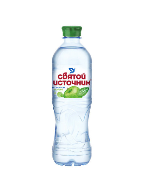 Вода негазированная питьевая СВЯТОЙ ИСТОЧНИК со вкусом яблока 0,5 л, 4603934001011