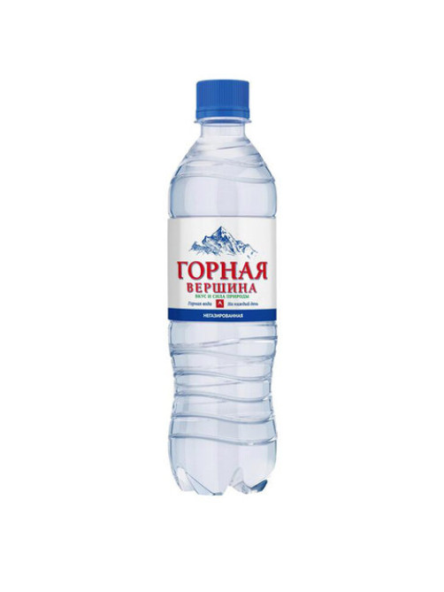 Вода негазированная минеральная ГОРНАЯ ВЕРШИНА, 0,5 л, 1144