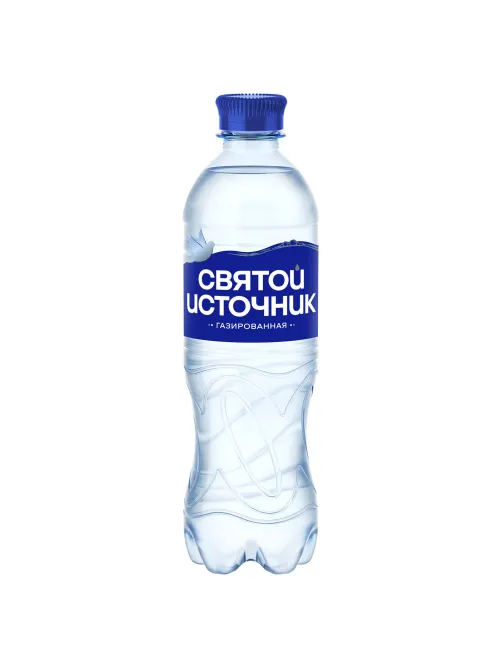 Вода ГАЗИРОВАННАЯ питьевая СВЯТОЙ ИСТОЧНИК 0,5 л