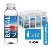 Вода негазированная питьевая BAIKAL 430, 0,45 л, 4670010850450