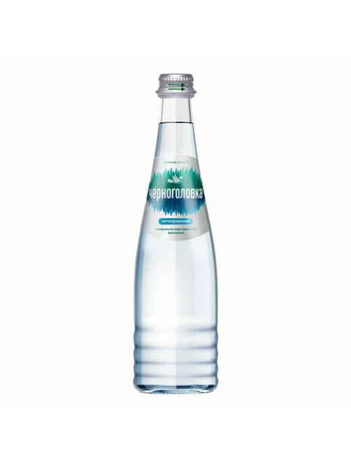 Вода негазированная минеральная ЧЕРНОГОЛОВКА, 0,33 л, стеклянная бутылка