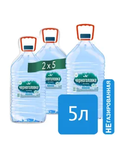 Вода негазированная питьевая ЧЕРНОГОЛОВКА, 5 л