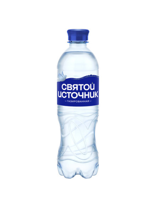 Вода ГАЗИРОВАННАЯ питьевая СВЯТОЙ ИСТОЧНИК 0,5 л