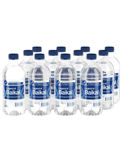 Вода негазированная питьевая LEGEND OF BAIKAL 0,33 л, УТ-00000514