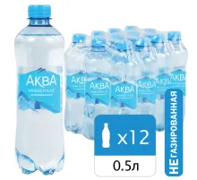 Вода негазированная питьевая AQUA MINERALE 0,5 л, 340038166
