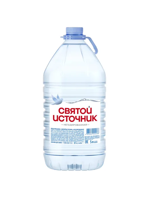 Вода негазированная питьевая СВЯТОЙ ИСТОЧНИК 5 л