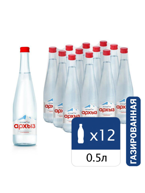 Вода ГАЗИРОВАННАЯ минеральная АРХЫЗ 