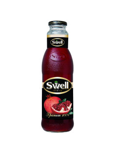 Сок гранатовый SWELL восстановленный в стеклянной бутылке 0,75 л, 4040150502