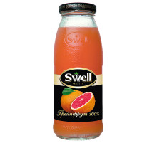 Сок грейпфрутовый SWELL с мякотью в стеклянной бутылке 0,25 л, 4040207370