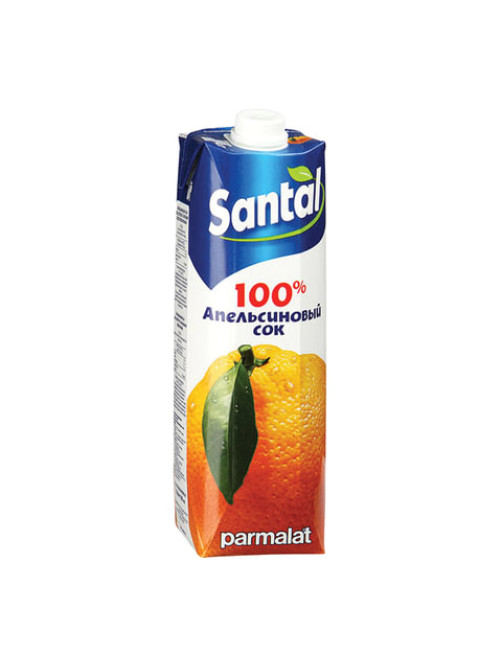 Сок SANTAL (Сантал), апельсиновый, 1 л, для детского питания, тетра-пак, 547714