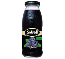 Нектар черничный SWELL прямого отжима в стеклянной бутылке 0,25 л, 4040221170
