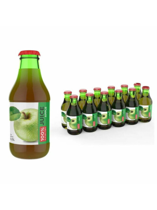 Сок BARINOFF Яблочный, осветленный, 0,25 л, в стеклянной бутылке, 259