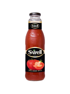 Сок томатный SWELL с мякотью в стеклянной бутылке 0,75 л, для детского питания, 4040180065