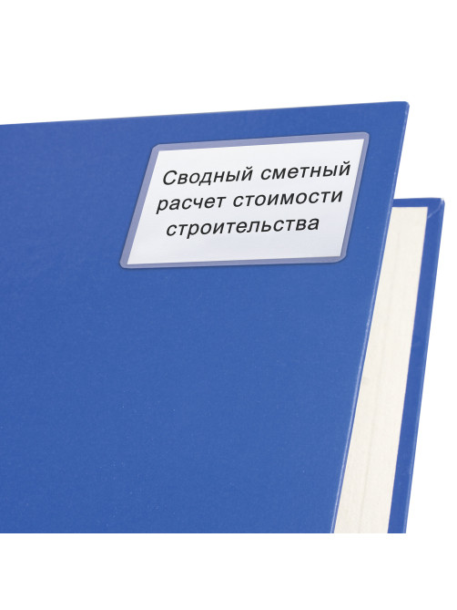Карманы самоклеящиеся для визиток и персонализации 65х98 мм, КОМПЛЕКТ 10 шт., STAFF, 270569