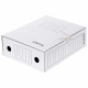Папка архивная с завязками А4 (325х250 мм), 100 мм, до 900 листов, микрогофрокартон, БЕЛАЯ, STAFF, 128874