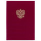 Папка адресная бумвинил бордовый, 