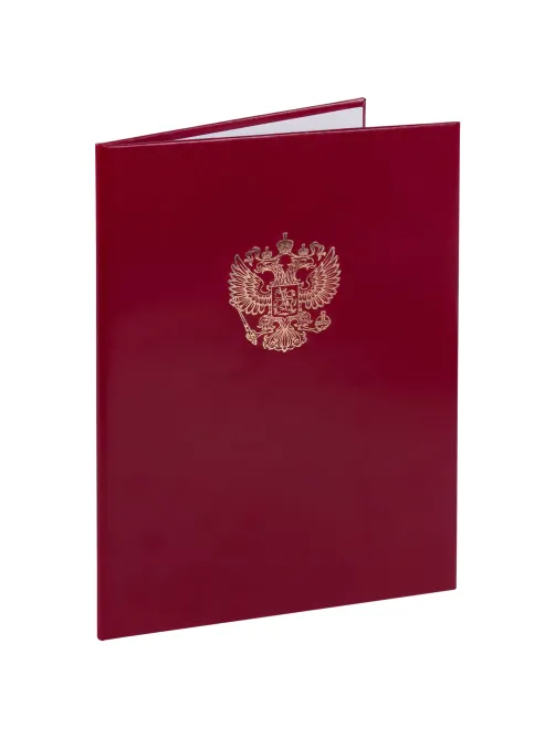 Папка адресная бумвинил бордовый, 
