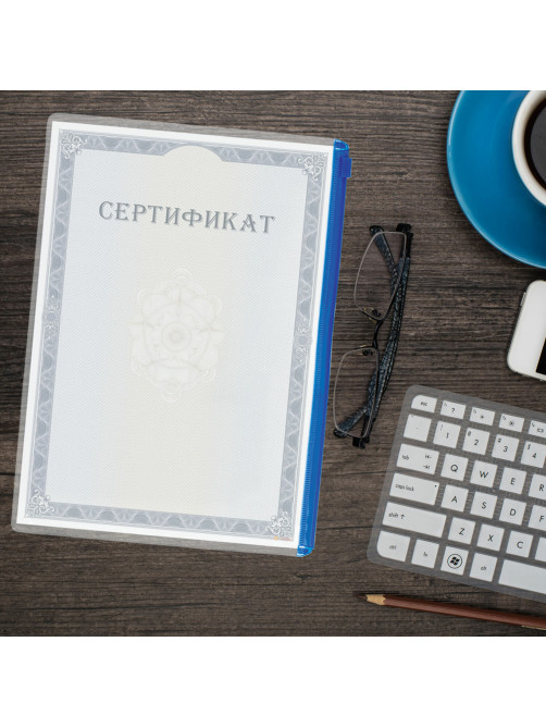Папка-конверт СУПЕР КОМПЛЕКТ на молнии, 12 штук, А4 (335х238 мм), BRAUBERG, 271346